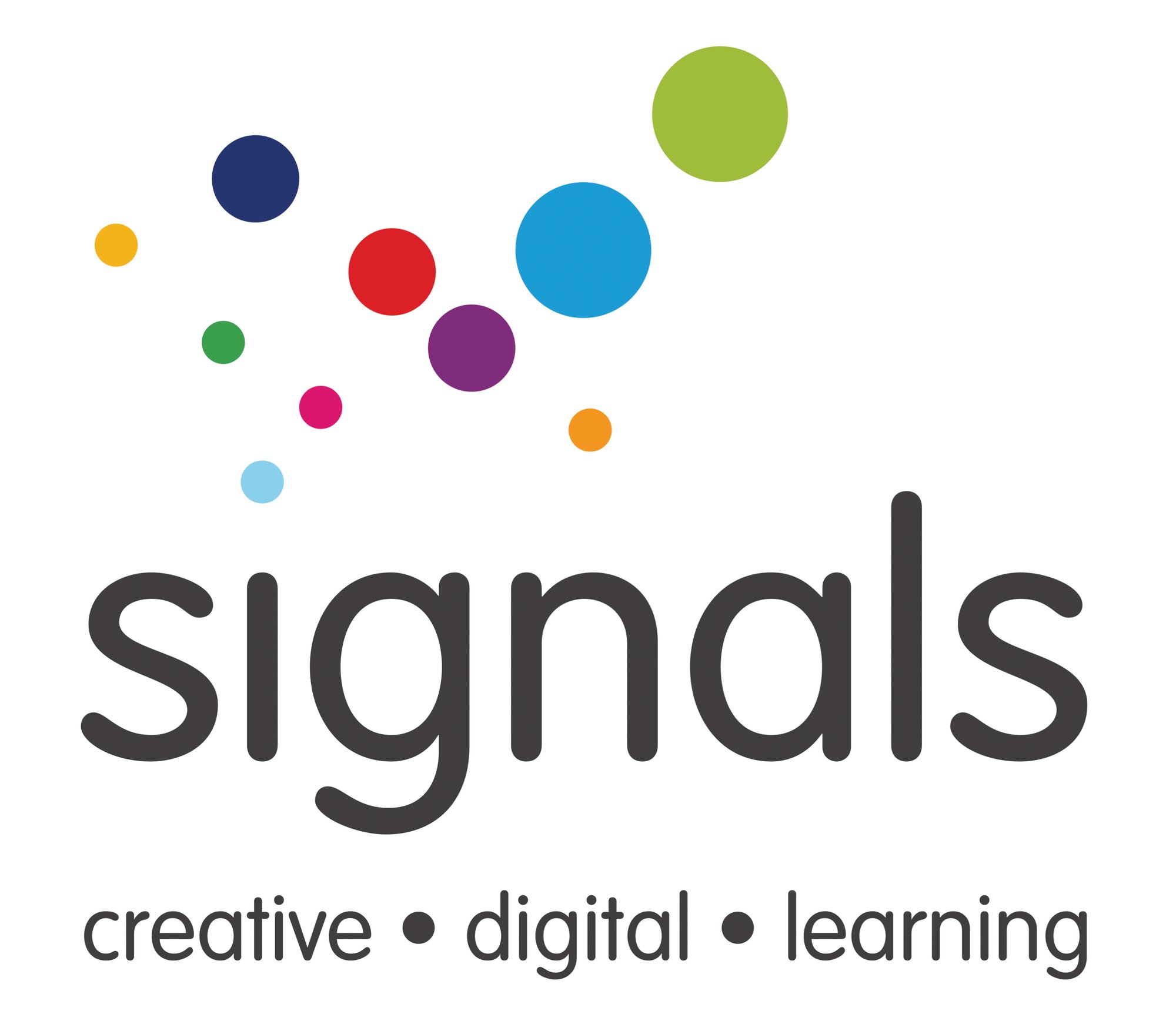 Signals logo - creative. Digital. Learning.